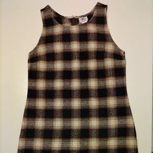 Vintage American Eagle Outfitters Brown Plaid Jumper